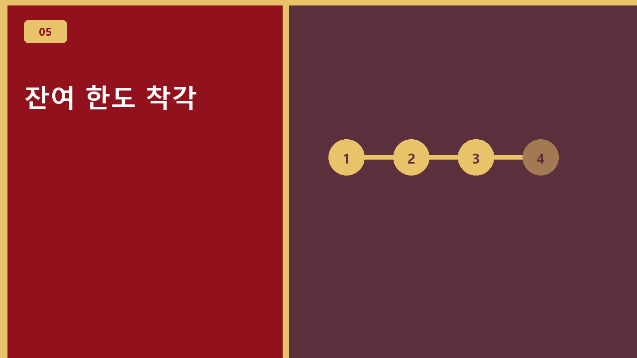 잔여 한도 착각
